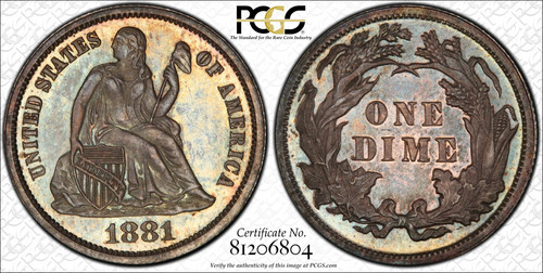 1881 pcgs 103 liberty - pcgs,